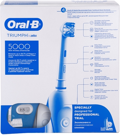 Oral-B Triumph 5000 D34.575.5X electric toothbrush