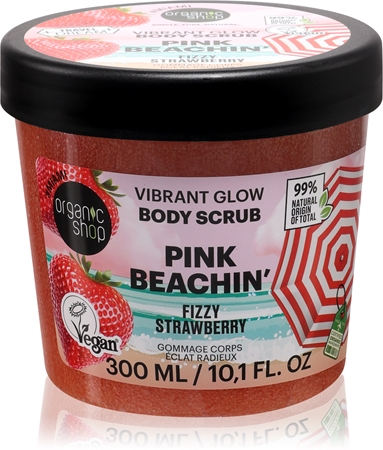 Organic Shop Body Scrub Pink Beachin' Brightening Body Scrub