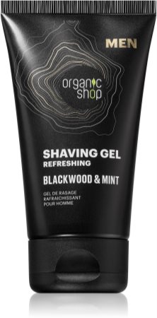 Organic Shop Men Blackwood & Mint gel de rasage à effet rafraîchissant