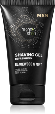 Organic Shop Men Blackwood & Mint Rakgel med en uppfriskande effekt