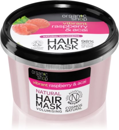 Organic Shop Vibrant Raspberry & Acai hranilna maska za lase
