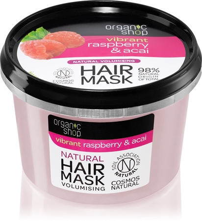 Organic Shop Vibrant Raspberry & Acai hranilna maska za lase