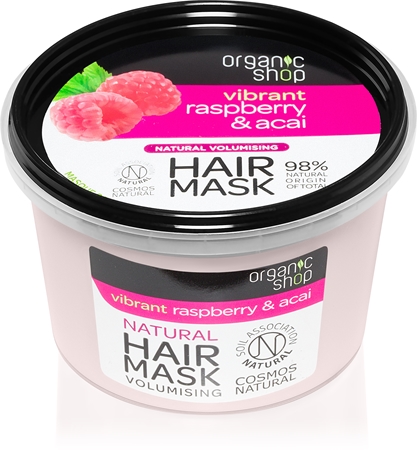 Organic Shop Vibrant Raspberry & Acai tápláló hajmaszk