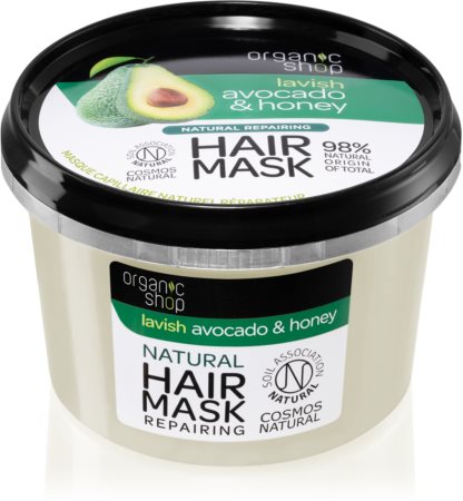 Organic Shop Natural Avocado & Honey αναγεννητική μάσκα για τα μαλλιά