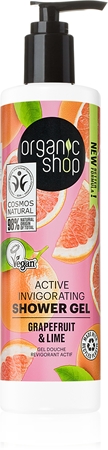 Organic Shop Grapefruit & Lime aktiivinen suihkugeeli