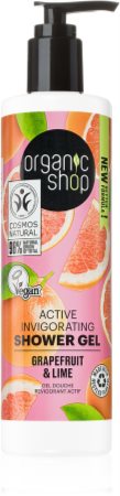 Organic Shop Grapefruit & Lime aktivni gel za tuširanje
