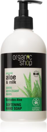 Organic Shop Organic Aloe & Milk Plejende og flydende håndsæbe