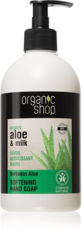 Organic Shop Organic Aloe & Milk savon liquide traitant pour les mains