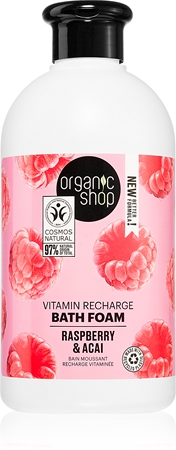 Organic Shop Organic Raspberry & Acai vitaminová pěna do koupele
