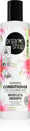 Organic Shop Organic Shea & Lily aufhellender Conditioner für Glanz und problemlose Kämmbarkeit der Haare für gefärbtes Haar