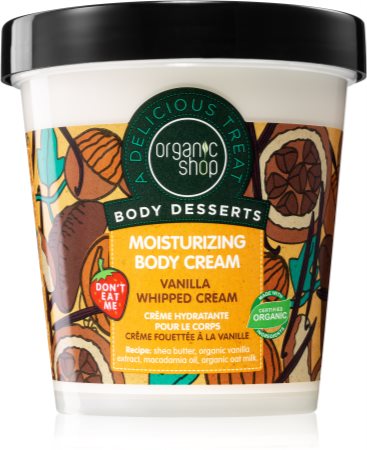 Organic Shop Body Desserts Vanilla Fugtgivende kropscreme