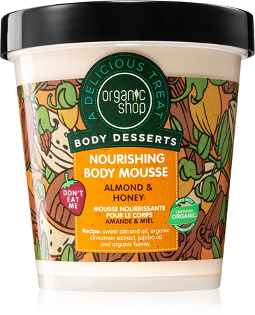 Organic Shop Body Desserts Almond & Honey telová pena pre výživu a hydratáciu