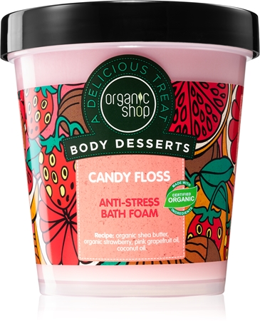 Organic Shop Body Desserts Candy Floss antistresová pěna do koupele