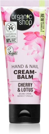 Organic Shop Cherry & Lotus balsamo rinforzante per mani e unghie