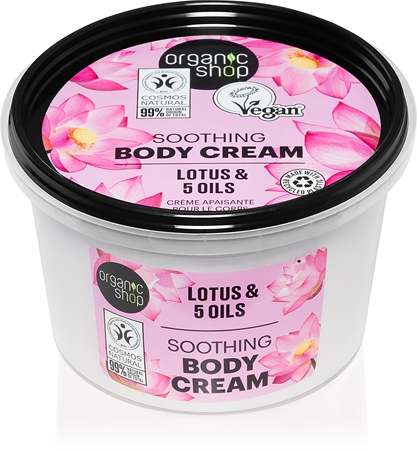 Organic Shop Organic Lotus & 5 Oils pečující tělový krém