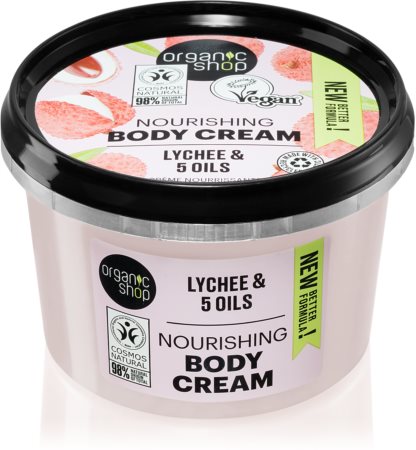 Organic Shop Lychee & 5 Oils crema corpo trattante