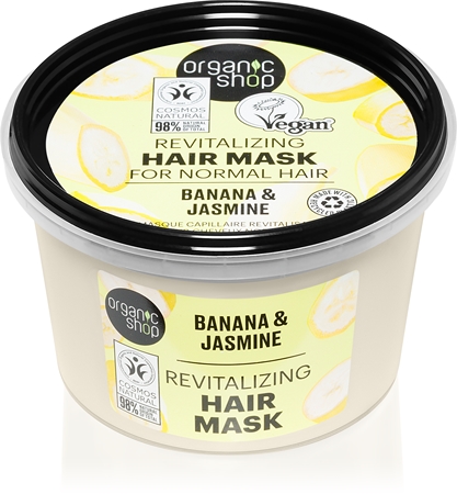 Organic Shop Banana & Jasmine μάσκα μαλλιών για όγκο