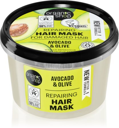 Organic Shop Avocado & Olive αναγεννητική μάσκα για τα μαλλιά