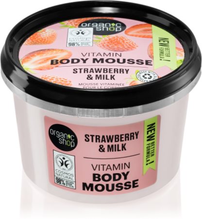 Organic Shop Strawberry & Milk mousse corpo