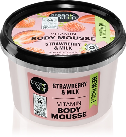 Organic Shop Strawberry & Milk spuma de corp