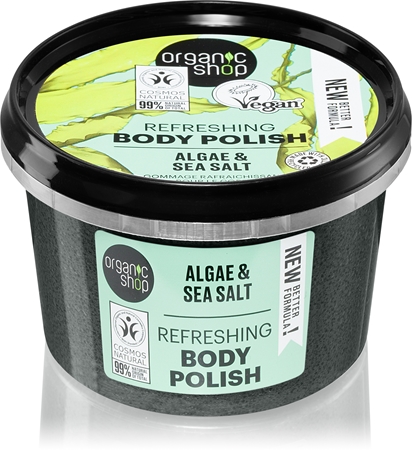 Organic Shop Algae & Sea Salt tělový peeling