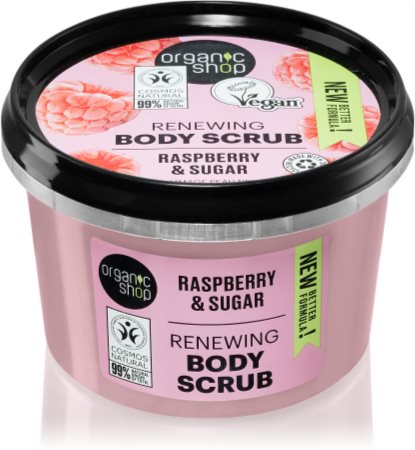 Organic Shop Body Scrub Raspberry & Sugar sanftes Bodypeeling