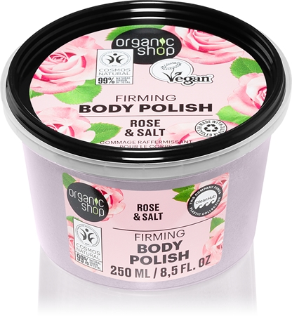 Organic Shop Organic Rose & Salt Ķermeņa skrubis ar sāli