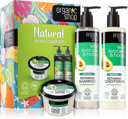 Organic Shop Natural Hair Care & Regeneration set cadou (pentru păr)