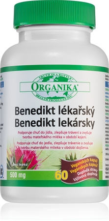 Organika Benedikt lékařský 500 mg kapsle pro podporu kojení
