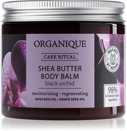 Organique Black Orchid vyživujúci telový balzam s bambuckým maslom