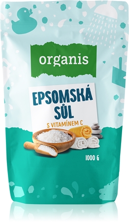 Organis Epsomská soľ s vitamínom c soľ do kúpeľa