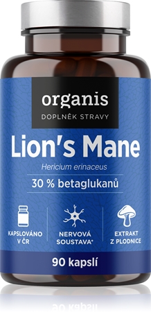 Organis Lion's Mane kapsle pro vaši pohodu