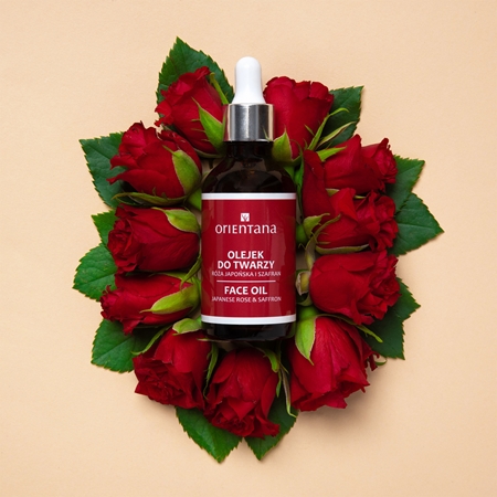 Orientana Japanese Rose & Saffron Face Oil huile visage rajeunissante