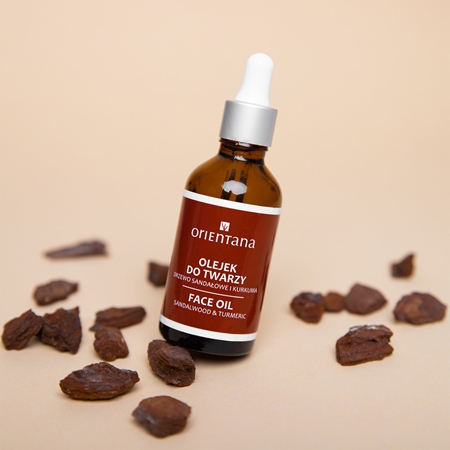 Orientana Sandalwood & Turmeric Face Oil verjüngendes Öl für das Gesicht