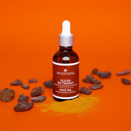 Orientana Sandalwood & Turmeric Face Oil verjüngendes Öl für das Gesicht