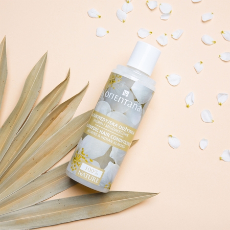 Orientana Ayurvedic Conditioner Jasmine & Indian Almond κοντίσιονερ για μέγιστο όγκο των μαλλιών