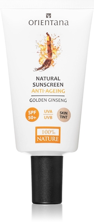 Orientana Natural Sunscreen creme facial com cor SPF 50+