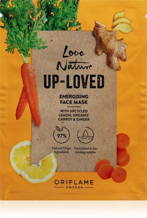 Oriflame Love Nature Up-Loved Upcycled Lemon & Organic Carrot & Ginger obnovující maska