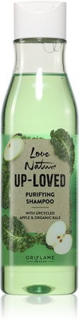 Oriflame Love Nature Up-Loved Upcycled Apple & Organic Kale tisztító sampon zsíros hajra