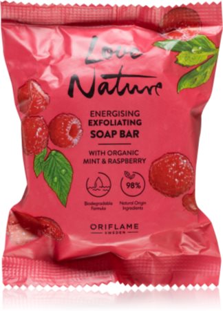 Oriflame Love Nature Organic Mint & Raspberry čvrsti sapun za čišćenje