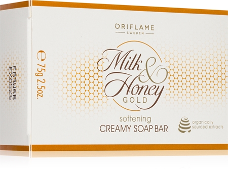 Oriflame Milk & Honey Gold Grand Celebration tuhé mýdlo s hydratačním účinkem