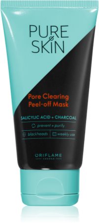 Oriflame Pure Skin slupovací pleťová maska s aktivním uhlím