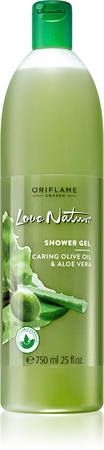 Oriflame Love Nature Caring Olive Oil & Aloe Vera gel za tuširanje s ekstraktom masline