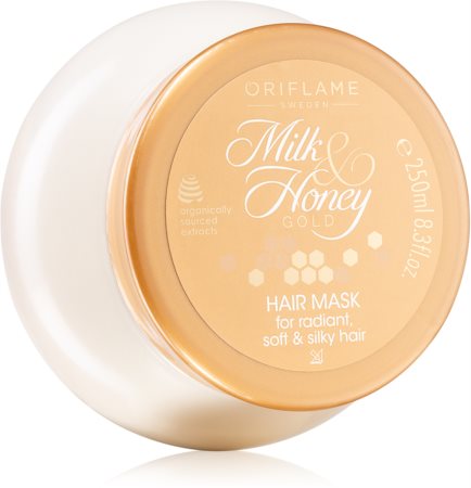 Oriflame Milk & Honey Gold negovalna maska za sijaj in mehkobo las