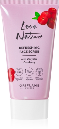 Oriflame Love Nature Upcycled Cranberry osvěžující pleťový peeling