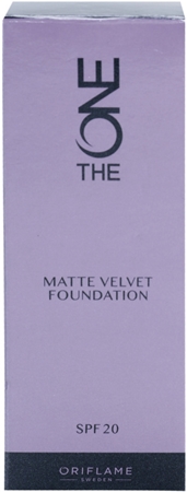 Oriflame The One Matte Velvet mattierendes Make-up SPF 20