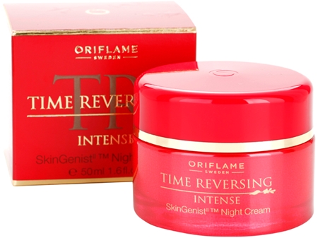 Oriflame Time Reversing Intense wygładzający krem na noc ujędrniający skórę