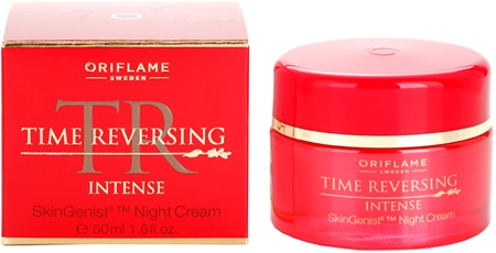 Oriflame Time Reversing Intense wygładzający krem na noc ujędrniający skórę