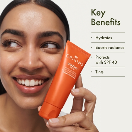 Origins GinZing™ Energy-Boosting Tinted Moisturizer krem na dzień z efektem rewitalizującym SPF 40