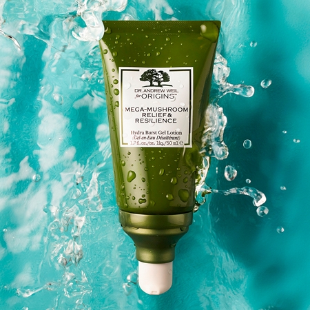 Origins Dr. Andrew Weil for Origins™ Mega-Mushroom Relief & Resilience Hydra Burst Gel Lotion hydratační krém-gel s rozjasňujícím účinkem